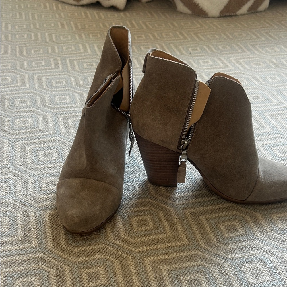 rag & bone Taupe Ankle Booties